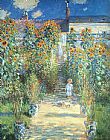 The Artist Garden at Vetheuil by Claude Monet